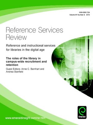 cover image of Reference Services Review, Volume 41, Issue 2